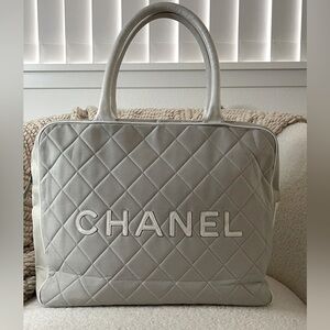 Authentic CHANEL Metalleese tote bag